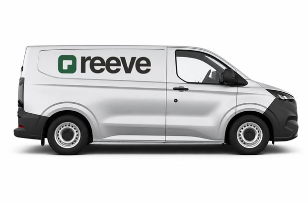 A Reeve van, photographed on white